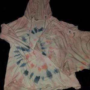 Tie Dye Hoodie and Shorts
